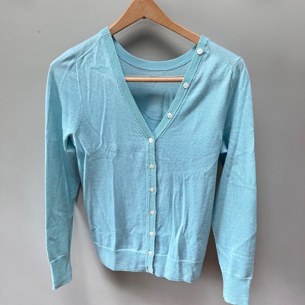 J Crew Merino Wool Reversible Button Back Cardigan Sweater - size Small
